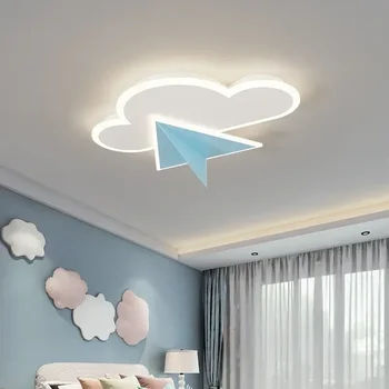 2023new Nordic LED Stropné svietidlo Cloud Papierové Lietadlo detská Izba Spálňa Dekorácie Decoracion Habitacion Infantil Domáce spotrebiče Obrázok