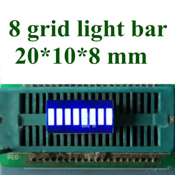 20pcs LED Panel Displej 8 Segment MODRÉ Pole Čísel LED znamenie Zobraziť stĺpcový Graf Segmentové LED Obrázok