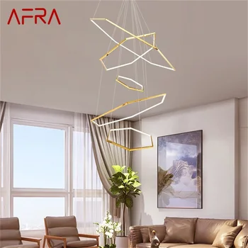AFRA Nordic Svetiel Prívesok Zlaté Tvorivé Moderné LED Svietidlo Svietidlo Pre Domáce Dekorácie Obývacia Izba Obrázok