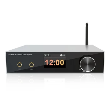 CL-600B BT 5.0 USB RCA HDM som ARC siete LAN, Optické Vlákna vstup Mini domov Audio Zosilňovač s mikrofónom typu Obrázok