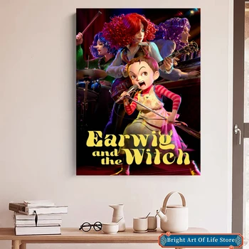 Earwig a Čarodejnice (2021) Filmový Plagát Umenie Kryt Star Tlač Fotografií Domova Nástenné Maľby (Bez Rámu) Obrázok