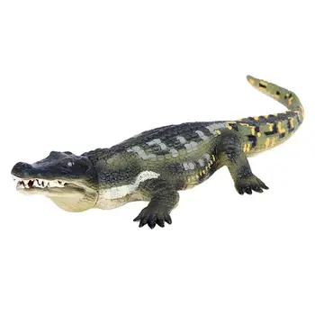 Krokodíl Akcie Obrázok Simulácia Divoký Život V Džungli Animal Model Creative Statické Ozdoby Stolové Dekorácie, Hračky Vzdelávacích Obrázok