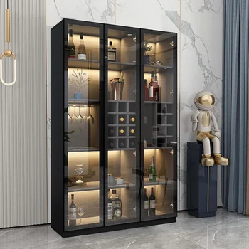 Luxusné víno kabinet moderného jednoduché malé sklenené dvere high-grade domácnosti zbierka skrinky Obrázok