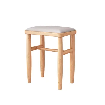 Make-up stolice, toaletný stolík a stolička z masívu mäkká taška malé námestie jednoduchý stôl pre domáce spálne Obrázok