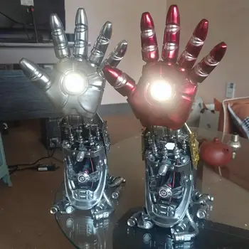 Marvel Iron Man Rameno Pl-mk2a Hnuteľného stolná Lampa Led Obrázok Modelu Hračka Ark Reaktora Marvel Arm Ruky, Zmysel pre Technológie Darček Obrázok
