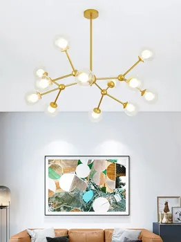 moderné led európe železa luster strop strop dekorácie led svetla lesk pozastavenie kuchyňa svetla lustrov strop Obrázok
