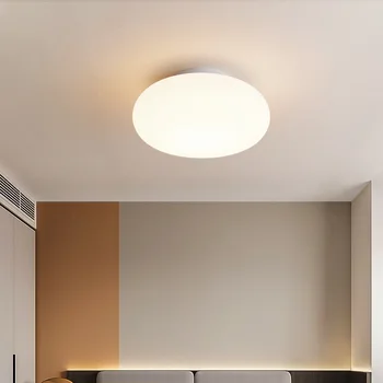 Moderný Jednoduchý Biely PE Stropné Lampy, Ochrana Očí LED Tri Farby Osvetlenia Reštaurácia Spálňa Štúdia Dekoratívne Svietidlá Obrázok