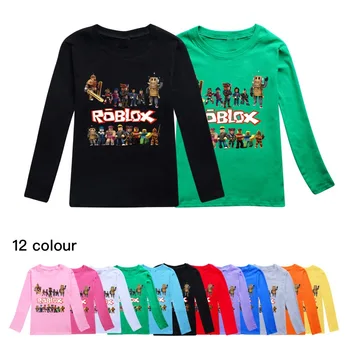 Nové Roblox Hry Anime Periférne Dlhým rukávom T-shirt pre Chlapcov a Dievčatá, Najlepšie Darček na Vianoce a Halloween Obrázok