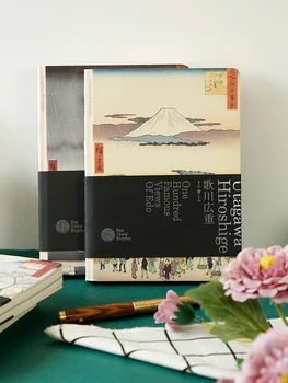 Náš Príbeh Začína Ukiyo-e Krajiny Series Notebook A5 Student Notebook Prázdne Mriežky Tvorivé Farba Krytu Denník 1PCS Obrázok
