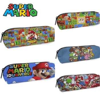 Super Mario Bros peračník Anime Študent peračníky Veľkú Kapacitu, Perá, Tašky Úložný Box pre Dieťa Študentov Papiernictvo Dodávky Obrázok