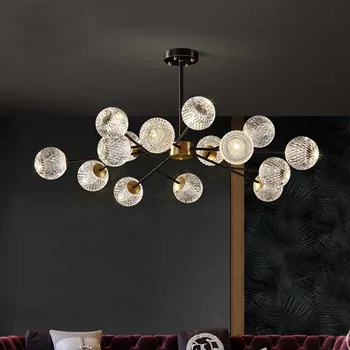Všetky Medi Obývacia Izba Luster Nordic Light Luxusné Lampa Magic Bean Molekulárnej Lampa Jednoduché Moderné Svetlo Luxusné Spálne, Jedáleň Obrázok