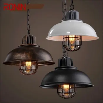 ·RONIN Retro Prívesok Svetlo Klasických Loft LED Lampy, Svietidlá, Dekoračné Pre Domáce Obývacia Jedáleň Obrázok